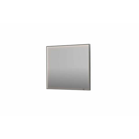 INK SP19 miroir – rectangle – 90 x 80 cm – LED directe tout autour – Inox brossé SW955877