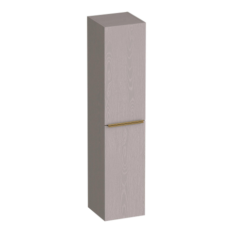 BRAUER Elevate armoire de salle de bains - 160x35x35cm - sans poignées rapportées - 2 portes - ouverture à gauche ou à droite - Timber Greige SW1200004