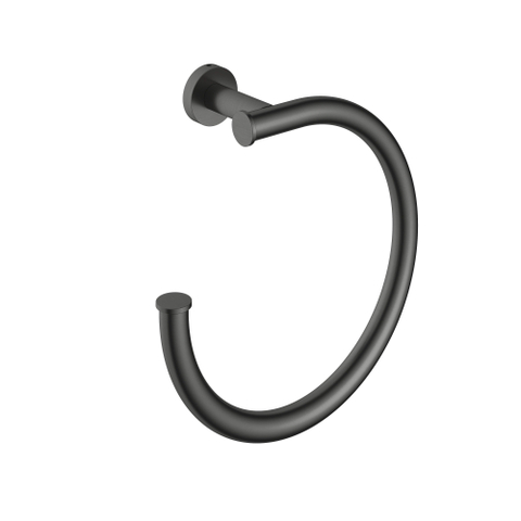 Hotbath &MORE Handdoekring MBP - PVD - geborsteld zwart SW1246375