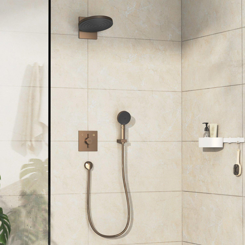 Hansgrohe DuoTurn E Inbouw mengkraan - voor 2 functies - geborsteld brons SW918712