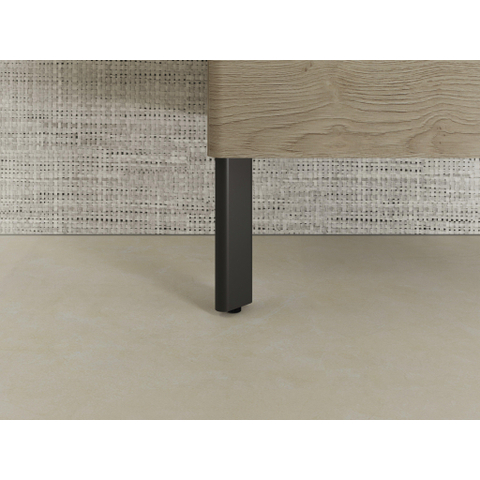 Hansgrohe Xelu meubel poot 17,5x6cm set 2 stuks mat zwart SW1413731
