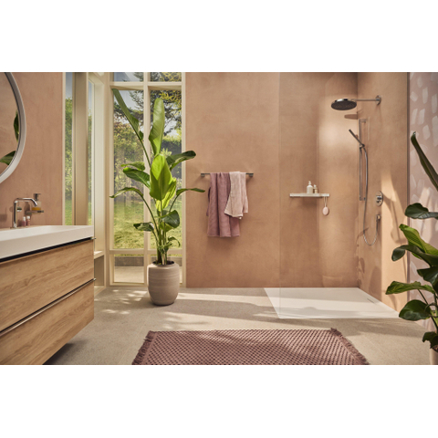 Hansgrohe Pulsify s Doucheset - 100 - 1jet - ecosmart+ - met glijstang 90 cm - hoogglans chroom SW918171