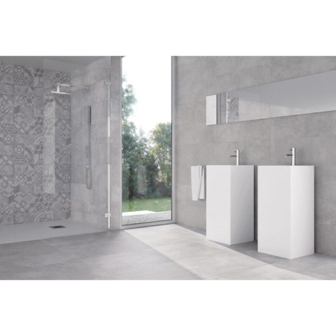 ÉCHANTILLON Terravito Urbano carreau mural - 30x30cm - 10.5mm - rectifié - effet béton - gris mat SW736288