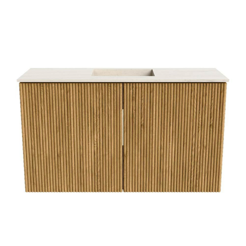 Mondiaz JOYA-DLUX 70cm toiletmeubel - kleur Oak - Wastafel FAYE positie Midden Zonder kraangat kleur Meli. SW1423920