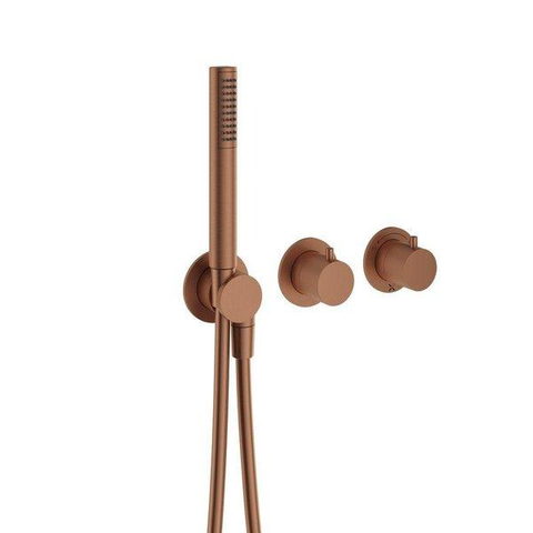 Crosswater MODULE MPRO Douchekraan - inbouwdeel - 2 functies - handdoucheset - geborsteld brons SW928333