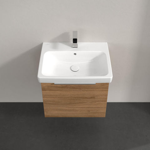 Villeroy & Boch Architectura Wastafelonderkast - 42x55cm - 1 lade - Oak Kansas (hout) SW1162181