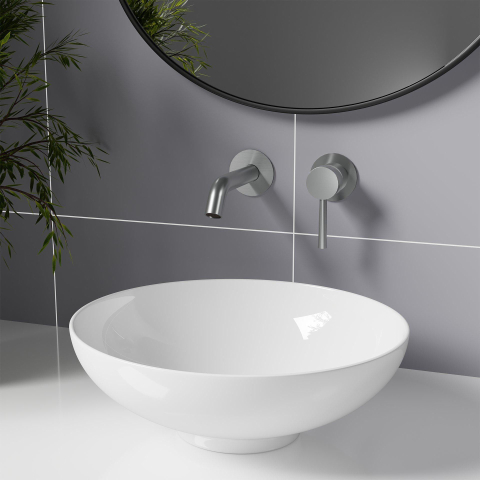 Fortifura Calvi Wastafelkraan - inbouw - met inbouwdeel - PVD - geborsteld RVS SW377860