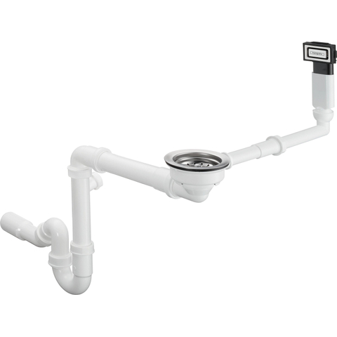Hansgrohe D16-10 mechanische afvoerset voor enkele waskom graniet chroom SW1567249