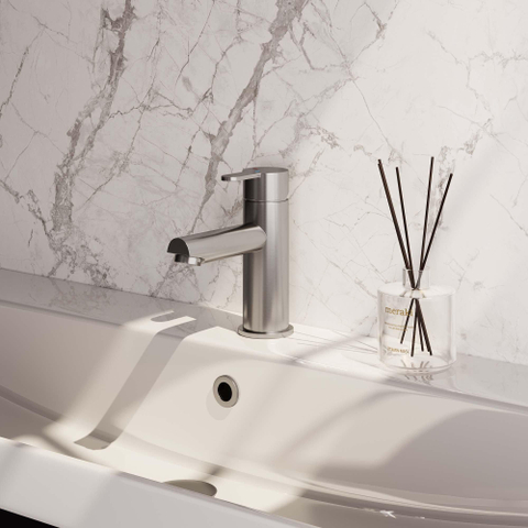 Brauer Brushed Edition Robinet lavabo avec poignée type HD4 ColdStart Nickel brossé SW374360