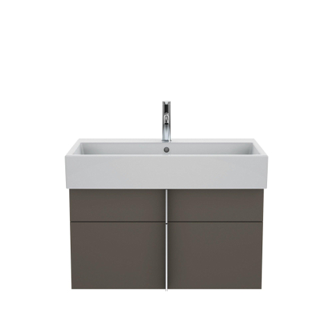 Duravit Vero air (meubel) wastafel - met kraangat - met overloop - 80x47cm - met wondergliss - wit SW156961