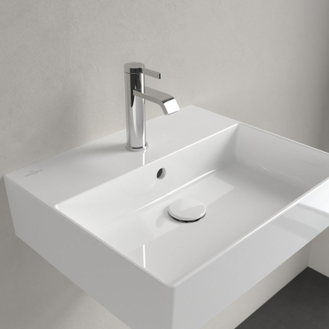 Villeroy & Boch Memento 2.0 lavabo - dessous meulé 50x42cm - avec trop-plein 1 trou de robinet blanc 4A225G01 SW354333