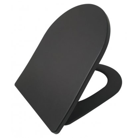 Wiesbaden Shade Slim toiletzitting - softclose en quickrelease - mat zwart SW385135