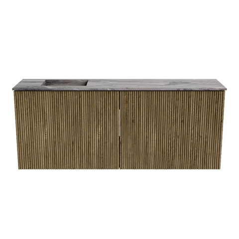 Mondiaz JOYA-DLUX 100cm meuble de salle de bains avec WC - couleur Dusk - Vasque FAYE position Gauche 1 trou de robinet couleur Sombra. SW1426153