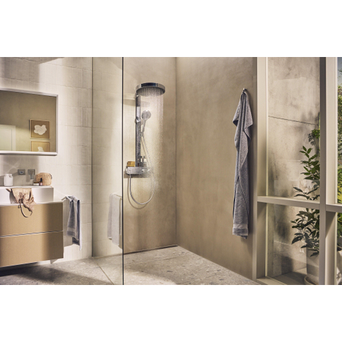 Hansgrohe RainFinity Showerpipe - 360 - 1jet - met showertablet - 350 - hoogglans chroom SW918118