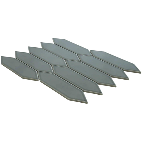 The Mosaic Factory Paris mozaïektegel - 26x31cm - 6.5mm - hexagon - glans green grey (groen) SW471152
