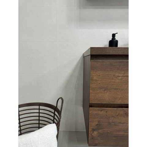 ÉCHANTILLON Terravito Melora carreau mural - 30x75cm - rectifié - effet béton - White mat (blanc) SW1131118