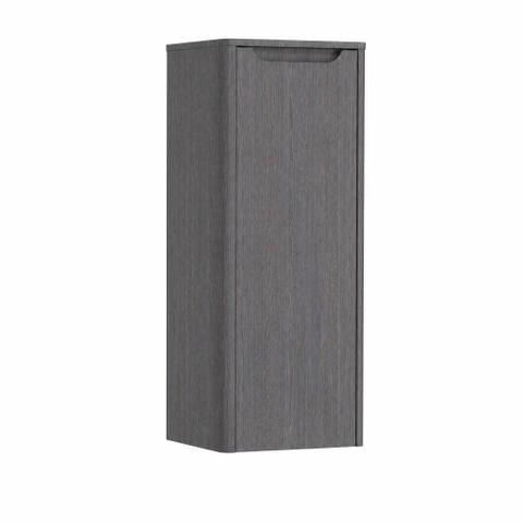H&R badmeubelen Juice Halfhoge Kast - 40x35x100cm - met ronde hoeken - 1 deur - rechtsdraaiend - wenge SW875400