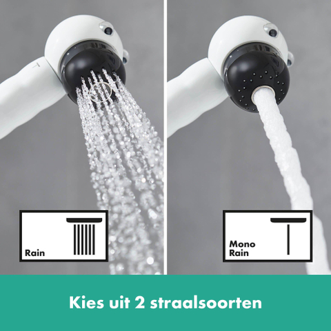 Hansgrohe Jocolino Handdouche - voor kinderen zebra - 2jet - wit SW651017