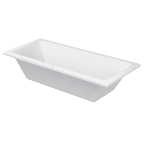 Duravit D-code Kunststof duobad acryl rechthoekig - 180x80x40cm - zonder poten - glans wit 0297516