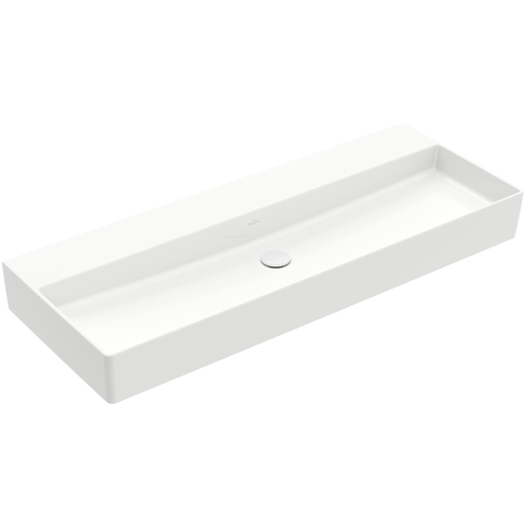 Villeroy & Boch memento 2.0 wastafel - 120x47cm - zonder kraangat - zonder overloop - White Alpine (glans wit) SW479738