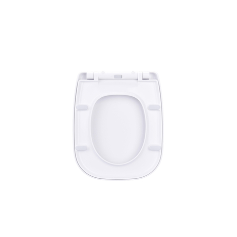 Saniclass abattant WC - 37x43cm - forme D - softclose - déclipsable - blanc brillant SW1159430