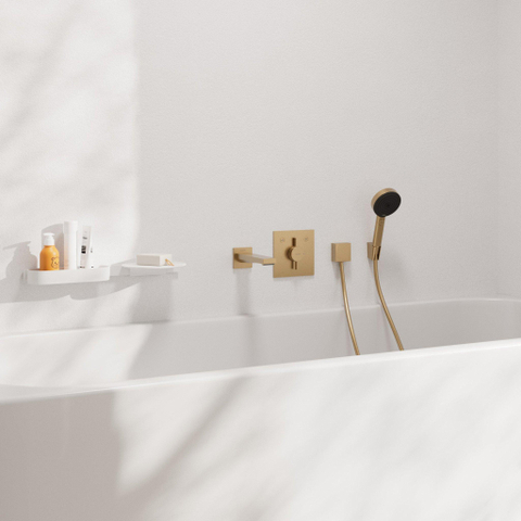 Hansgrohe Tecturis E baduitloop - geborsteld brons SW918668