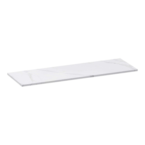 BRAUER Mirage plan de toilette 140x46x2cm - aspect marbre - composite - Calacatta Gold SW721342