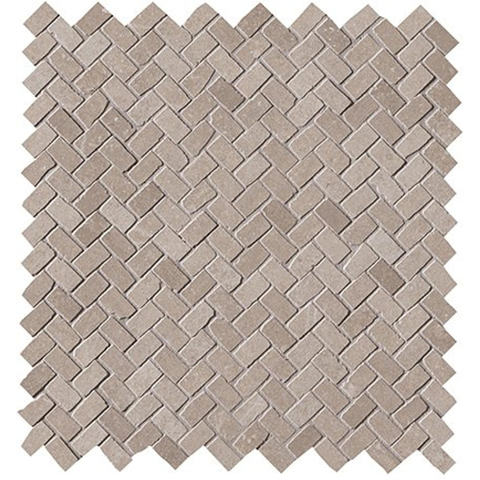 Terravito Ellino Mozaïektegel - 30x30cm - visgraat - 9mm - Nut mat SW1119819