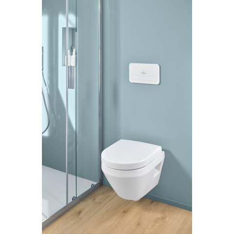 Villeroy & Boch Architectura Cuvette suspendue - 48cm - sans bride - cuvette profonde Twistflush - antibactérien - CeramicPlus - blanc SW1162126