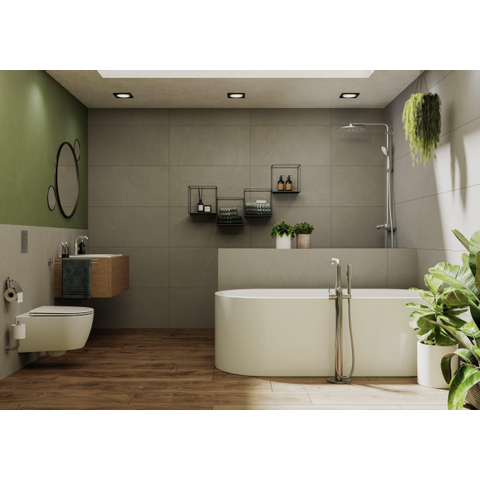 Grohe Essentials Closetrolhouder met klep - brushed hard graphite (antraciet) SW99017