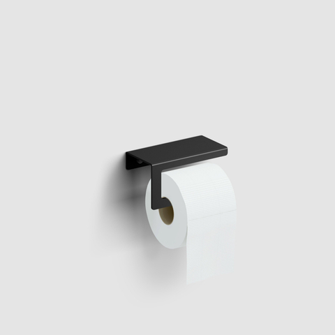 Clou Fold porte-rouleau de papier toilette sans clapet modèle courbé noir mat SW417044