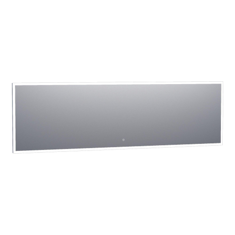 BRAUER Jade miroir – rectangle – 240 x 70 cm – LED indirecte tout autour – Aluminium (Argent) SW278204