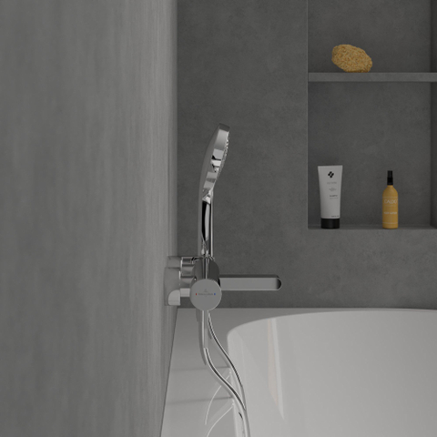 Villeroy & Boch Dawn 1 greeps badkraan - hoogglans chroom SW974023
