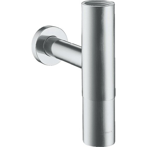 Hansgrohe Flowstar Premium verstelbare designbekersifon 5/4 met muurbuis - met rozet - hoogglans chroom 0457345