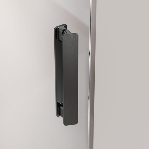 Sealskin Pure Nisdeur - 90x200cm - helder glas - 8mm - antikalklaag - gunmetal SW1079878