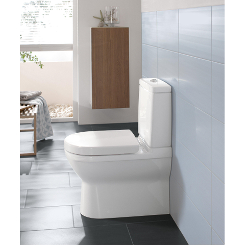 Villeroy & Boch O.novo closetzitting - met deksel - compact - White Alpine (glans wit) 0124180