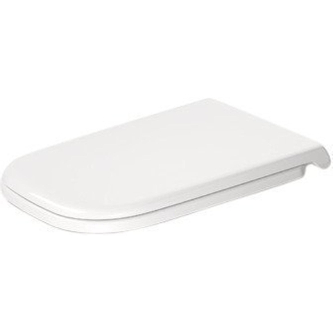Duravit D-code Vital WC-zitting - 49x36.1x4.3cm - met softclose - met quickrelease - kunststof - afneembaar - wit glanzend 0295866