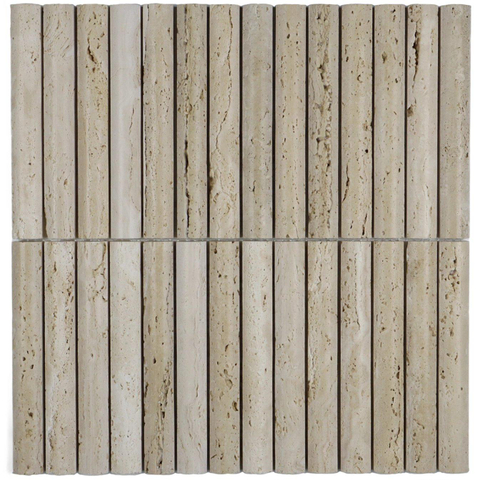 The Mosaic Factory Natural Stone mozaïektegel - 30x30cm - 13mm - vierkant - mat beige SW1576309