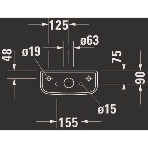 Duravit D-code Reservoir - 390x375x175mm - dualflush - met binnenwerk - wit 0315247