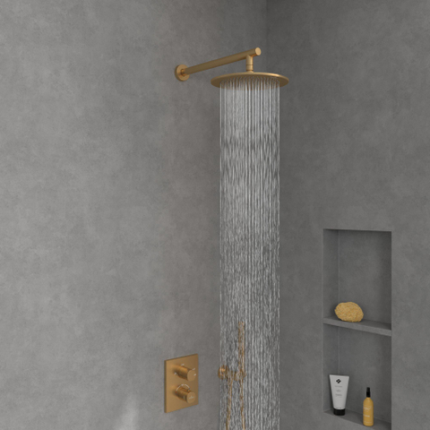 Villeroy & Boch Universal Showers regendouche - 252mm rond - Brushed Gold (goud) SW974320