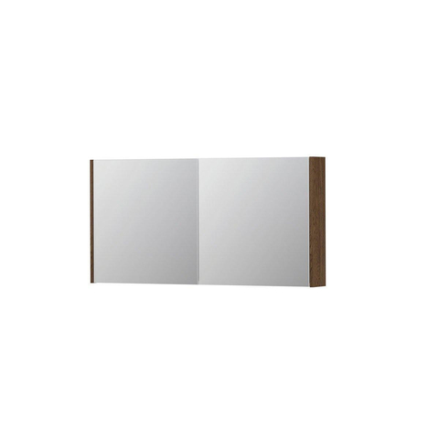 INK SPK1 armoire de toilette – 120 x 60 x 14 cm – 2 portes, portes-miroir double face – Chêne massif mat SW493793