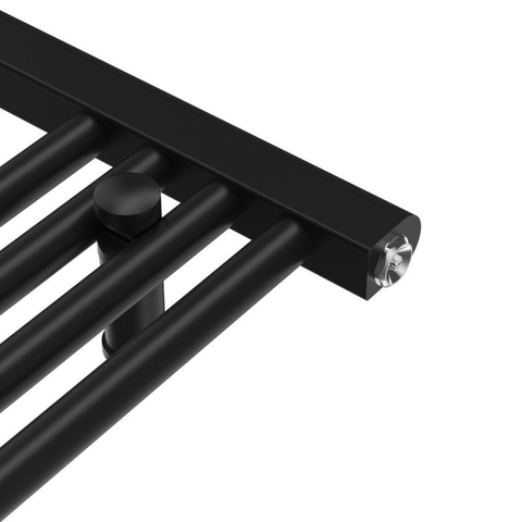Radiateur Rosani Classic 60x80cm droit raccordement central 362watt noir mat SW728262