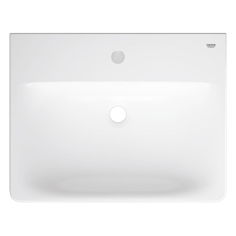 Grohe Euro Ceramic Wastafel - 60x 47cm - met kraangat - met overloop - alpine wit SW1234893