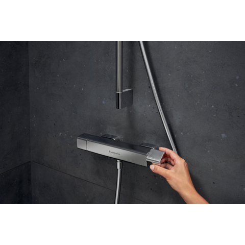 Hansgrohe Ecostat E Douchekraan - thermostatisch - zonder omstel - met koppelingenHOH=15cm - thermostaat - hoogglans chroom SW297291