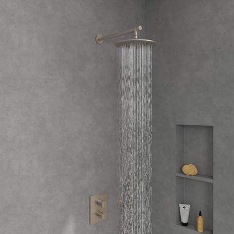 Villeroy & Boch Universal Showers regendouche - 252mm rond - Brushed Nickel (rvs) SW974352
