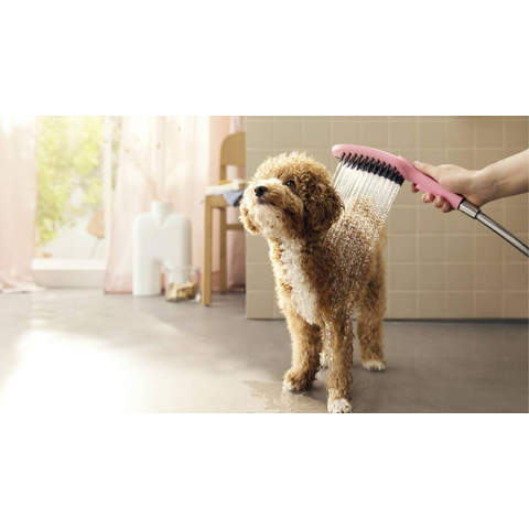 Hansgrohe Dogshower Handdouche - voor de hond - 150 - 3jet - met massagenoppen - pink (roze) SW651154