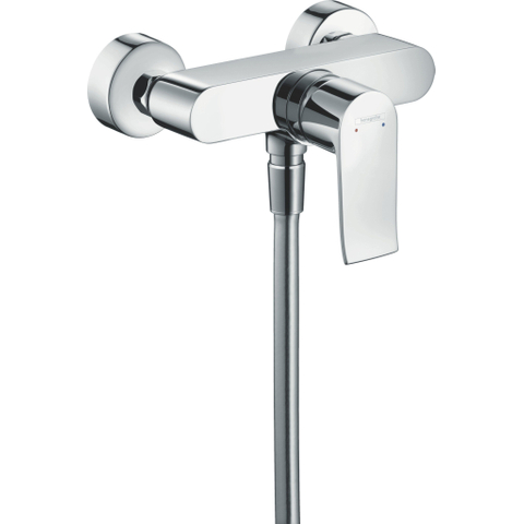 Hansgrohe Metris Eengreeps douchemengkraan - opbouw - hoogglans chroom 0450942