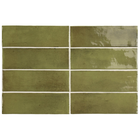 SAMPLE Terravito Ardeno Koko Voor wandtegel - 150x50cm - 8mm - Groen SW1221277