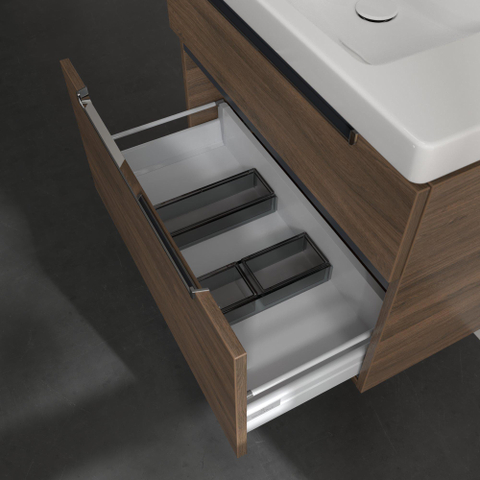 Villeroy & Boch Subway 2.0 wastafelonderkast - 78.7x59cm - 2 lades - Arizona Oak (mat hout) SW479948