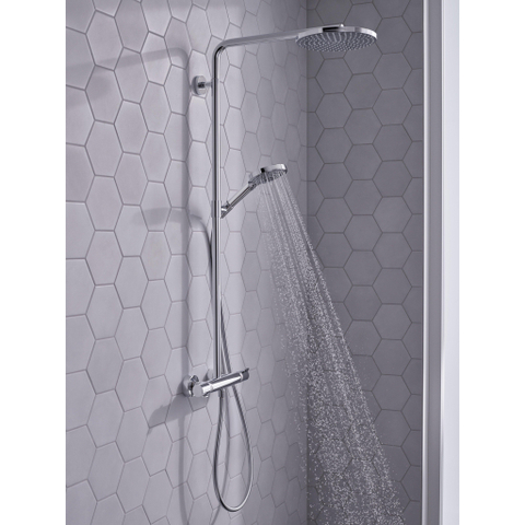 Hansgrohe Raindance Select S - select Regendoucheset - thermostaat - hoofddouche 24cm - hoogglans chroom SW204694